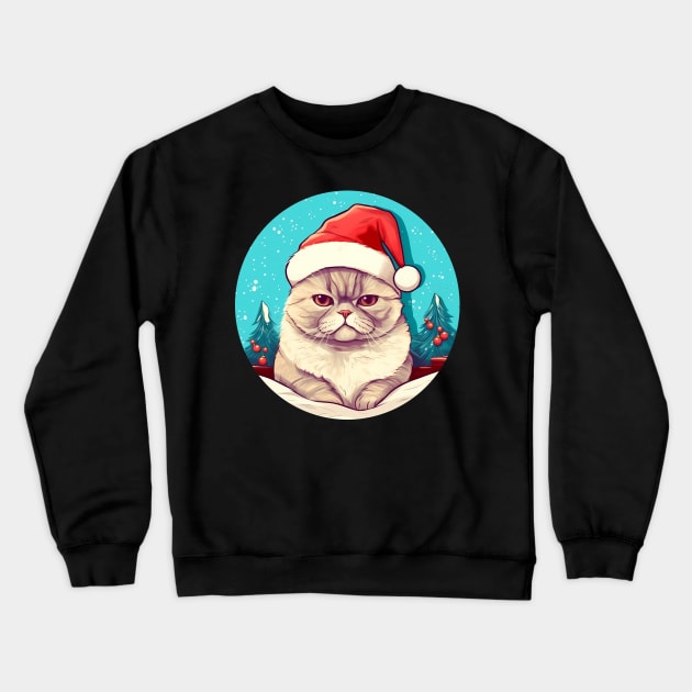 Exotic Shorthair Cat Xmas, Love Cats Crewneck Sweatshirt by dukito